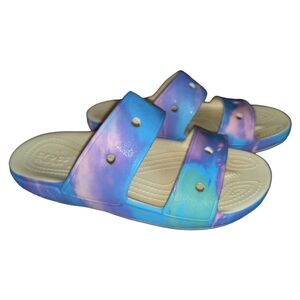 CROCS Iconic Comfort Classic Out Of This World Sandal Slides Size 8 Women/6 Men